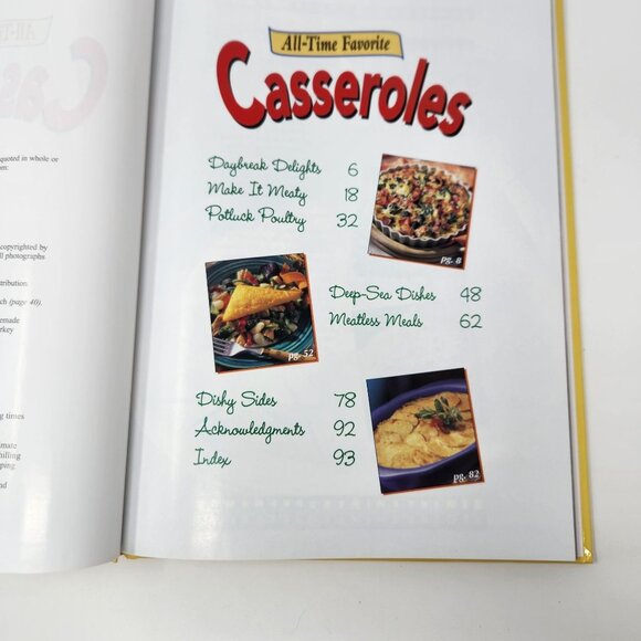 All-Time Favorite Casseroles Cookbook By Publications International w Photos - Picture 6 of 11